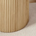 Penrose Round Oak Effect Pedestal Side Table