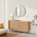 Penrose Oak Wood 3 Door Large Sideboard