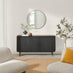 Penrose Black Wood 3 Door Large Sideboard