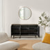 Penrose Black Wood 3 Door Large Sideboard