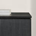 Penrose Black Wood 3 Door Large Sideboard