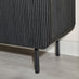 Penrose Black Wood 3 Door Large Sideboard