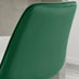 2x Pesaro Green Velvet Counter Stools Black Legs