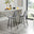 2x Pesaro Grey Velvet Counter Stools Black Legs