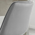 2x Pesaro Grey Velvet Counter Stools Silver Legs