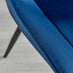 Imperia 6 Grey Dining Table and 6 Navy Pesaro Black Leg Chairs