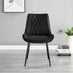 Arezzo Large Extending Dining Table and 8 Black Pesaro Black Leg Chairs