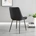 Arezzo Large Extending Dining Table and 8 Black Pesaro Black Leg Chairs