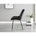 Adley Grey Concrete Effect Storage Dining Table & 4 Black Pesaro Black Leg Chairs
