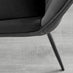Carson White Marble Effect Dining Table & 4 Black Pesaro Black Leg Chairs