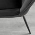 Andria Black Leg Marble Effect Dining Table and 6 Black Pesaro Black Leg Chairs