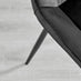 Santorini Brown Round Dining Table And 4 Black Pesaro Black Leg Chairs