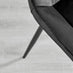 Novara 100cm Round Black Leg Dining Table & 2 Black Pesaro Black Leg Chairs
