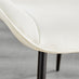 Imperia 4 Black Dining Table and 4 Cream Pesaro Black Leg Chairs