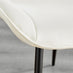 Elina White Marble Effect Round Dining Table & 2 Cream Pesaro Black Leg Chairs