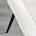 Imperia 4 Black Dining Table and 4 Cream Pesaro Black Leg Chairs