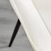 Kylo Brown Wood Effect Dining Table & 4 Cream Pesaro Black Leg Chairs