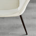 Elina White Marble Effect Round Dining Table & 2 Cream Pesaro Black Leg Chairs
