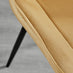 Santorini Brown Round Dining Table And 4 Mustard Pesaro Black Leg Chairs