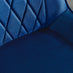 2x Pesaro Navy Velvet Dining Chairs Gold Legs