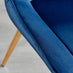 Leonardo 4 Gold Dining Table and 4 Navy Pesaro Gold Leg Chairs
