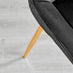 Imperia 4 Black Dining Table and 4 Black Pesaro Gold Leg Chairs