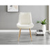 Leonardo 6 Gold Dining Table and 6 Cream Pesaro Gold Leg Chairs