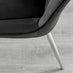 Andria Black Leg Marble Effect Dining Table and 6 Black Pesaro Silver Leg Chairs