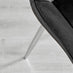 Kylo Brown Wood Effect Dining Table & 6 Black Pesaro Silver Leg Chairs