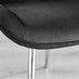 Andria Black Leg Marble Effect Dining Table and 6 Black Pesaro Silver Leg Chairs
