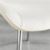2x Pesaro Cream Velvet Dining Chairs Silver Legs