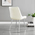 Leonardo 4 Table and 4 Cream Pesaro Silver Leg Chairs