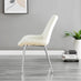 Novara White Marble Round Dining Table & 4 Cream Pesaro Silver Chairs