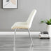 Leonardo 4 Table and 4 Cream Pesaro Silver Leg Chairs