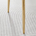 2x Pesaro Blue Velvet Dining Chairs Gold Legs