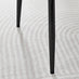 2x Pesaro Green Velvet Dining Chairs Black Legs