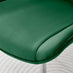 2x Pesaro Green Velvet Dining Chairs Silver Legs