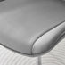 2x Pesaro Grey Velvet Dining Chairs Silver Legs