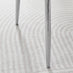 2x Pesaro Grey Velvet Dining Chairs Silver Legs