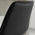 2x Pesaro Black Velvet Counter Stools Silver Legs