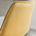 2x Pesaro Mustard Yellow Velvet Counter Stools Silver Legs