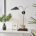 Poppy Matte Black and Brass Wall Light