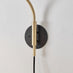 Poppy Matte Black and Brass Wall Light
