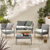 Porto Grey Rattan 4 Seat Garden Sofa & Chairs Set