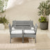 Porto Grey Rattan 4 Seat Garden Sofa & Chairs Set