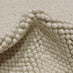Quinn Beige Pearl Bobbled Wool Rug 120x170cm