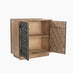 Rainier Square Walnut Wood 2 Door Decorative Sideboard