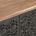 Rainier Square Walnut Wood 2 Door Decorative Sideboard