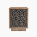 Rainier Square Walnut Wood 1 Door Decorative Side Table