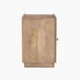 Rainier Square Walnut Wood 1 Door Decorative Side Table